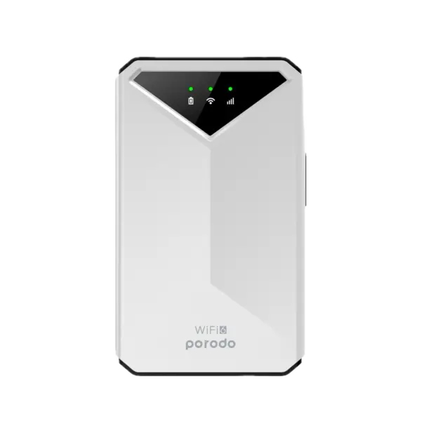 مودم جیبی Porodo Portable MiFi ۳G/۴G Router CAT4 V2 — نمای اصلی محصول