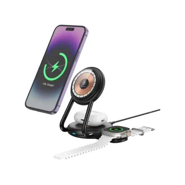 هاب مگ شارژ ۳ در۱ سبز سبز ۳in۱ magcharge hub — نمای اصلی محصول