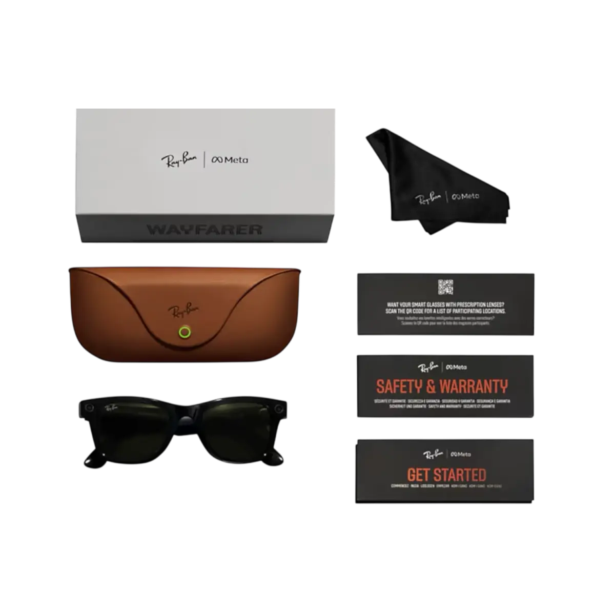 عینک هوشمند Ray-Ban Meta Wayfarer clear - تصویر 3