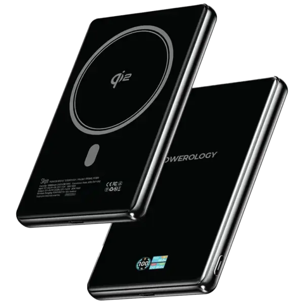 پاوربانک مگ سیف ۱۰۰۰۰ میلی آمپری پاورولوژی Powerology Skye ۱۰۰۰۰mAh MagSafe Power Bank — نمای اصلی محصول