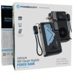 پاوربانک پریزدار پاورولوژی ۲۰۰۰۰ میلی‌آمپر مدل MagSafe Powerology ۲۰۰۰۰mAh Wall Charger Power Bank - تصویر 2