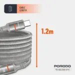 کابل شارژ پرودو Porodo 60W Type-C to Type-C Magnetic Cable - تصویر 6
