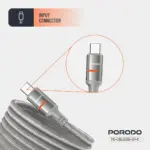 کابل شارژ پرودو Porodo 60W Type-C to Type-C Magnetic Cable - تصویر 9